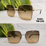 نظارة شمس حريمي موديل 2026 شانل بنى مدرج عسلي