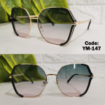 نظارة شمس حريمي موديل 2026  شانل تركواز مدرج روز