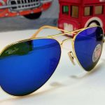 نظارة شمس موديل ريبان افيتور ازرق كحلى ميرور