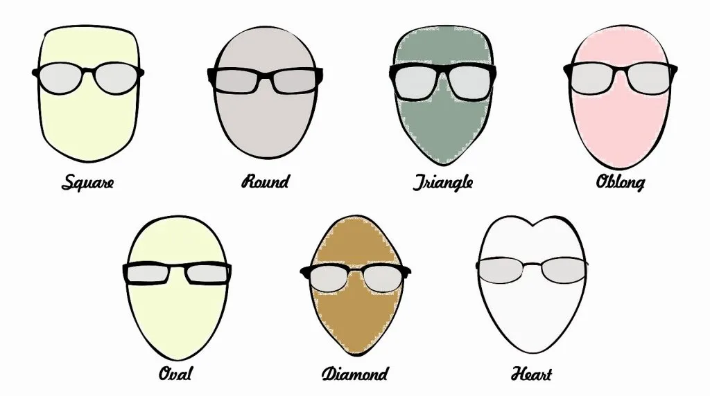 أشكال نظارات شمسية حسب شكل الوجه