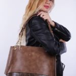 شنطة حريمى لازار شانل موديل 2025 بني