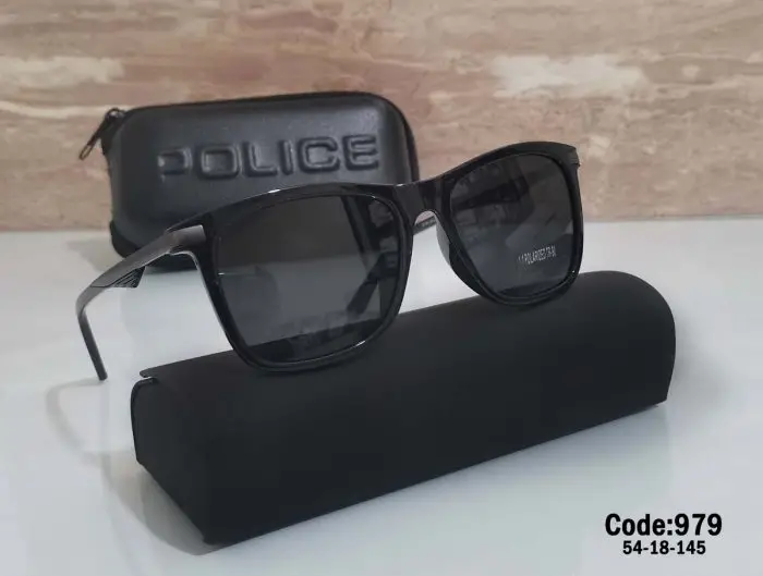 ⁦نظارة شمسية police 2023 اسود⁩ - الصورة ⁦1⁩